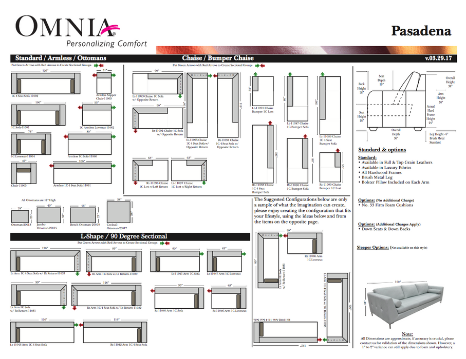 Omnia Pasadena Sectional