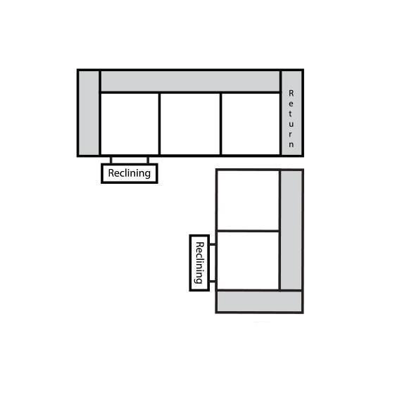 Omnia Venus Sofa 4 Seat L Sectional Schematic