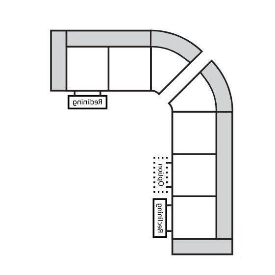 Omnia Venus Sofa 5 Seat curved Sectional Right Schematic