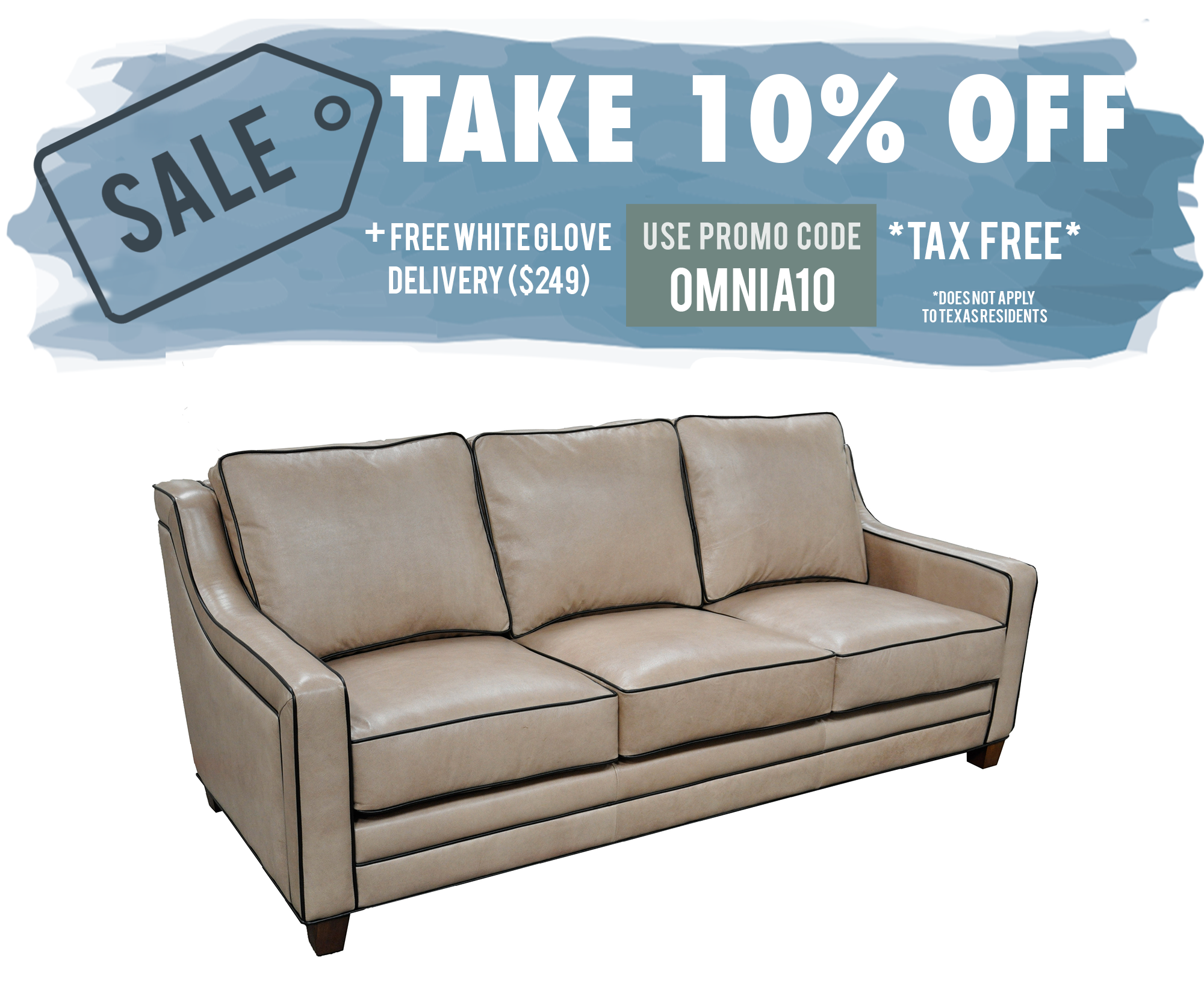 Omnia Times Square Sofa - Leather Furniture