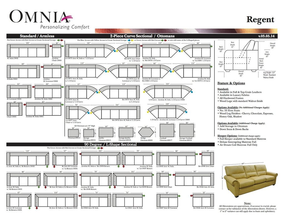 Omnia Regent Sofa - leatherfurniture