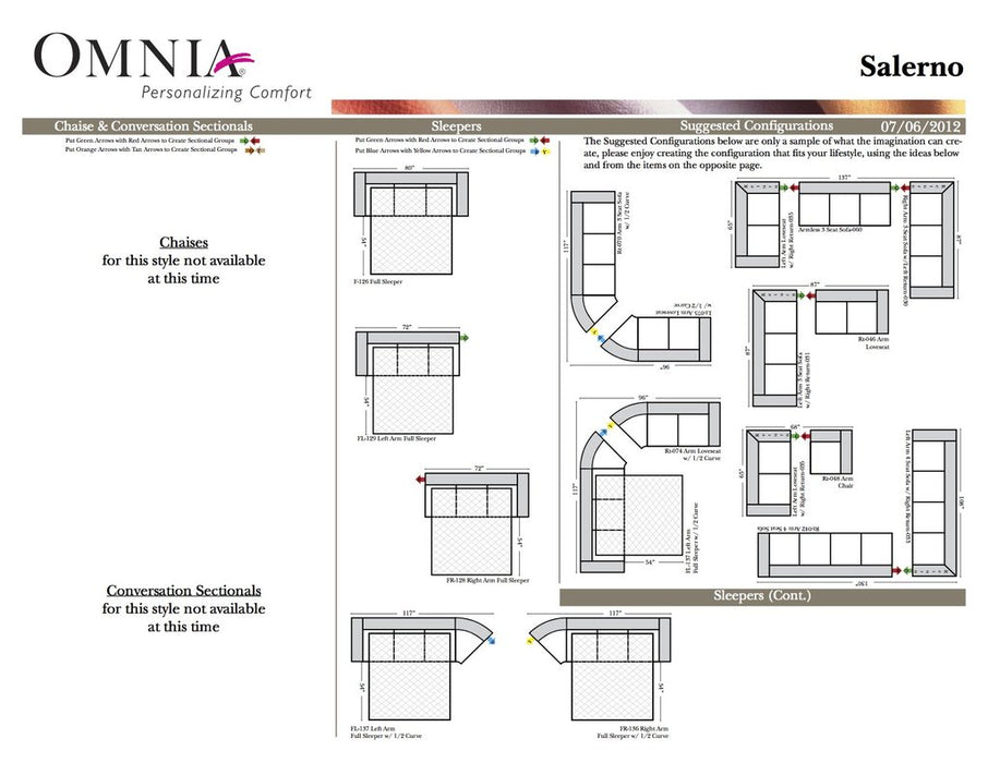 Omnia Salerno Sectional - leatherfurniture