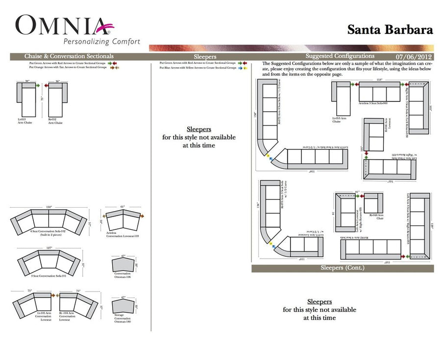 Omnia Santa Barbara Sofa - leatherfurniture