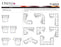 Omnia Brookfield leather sofa and sectional configurations schematic sheet, page 2
