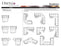 Omnia Brookhurst leather sofa and sectional configurations schematic sheet, page 2