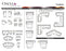 Omnia Cordova leather sofa and sectional configurations schematic sheet, page 2