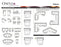 Omnia Dakota leather sofa and sectional configurations schematic sheet, page 2