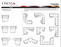 Omnia Fairbanks leather sofa and sectional configurations schematic sheet, page 2