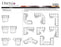 Omnia Lennox leather sofa and sectional configurations schematic sheet, page 2