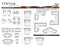 Omnia Opal leather sofa and sectional configurations schematic sheet, page 2