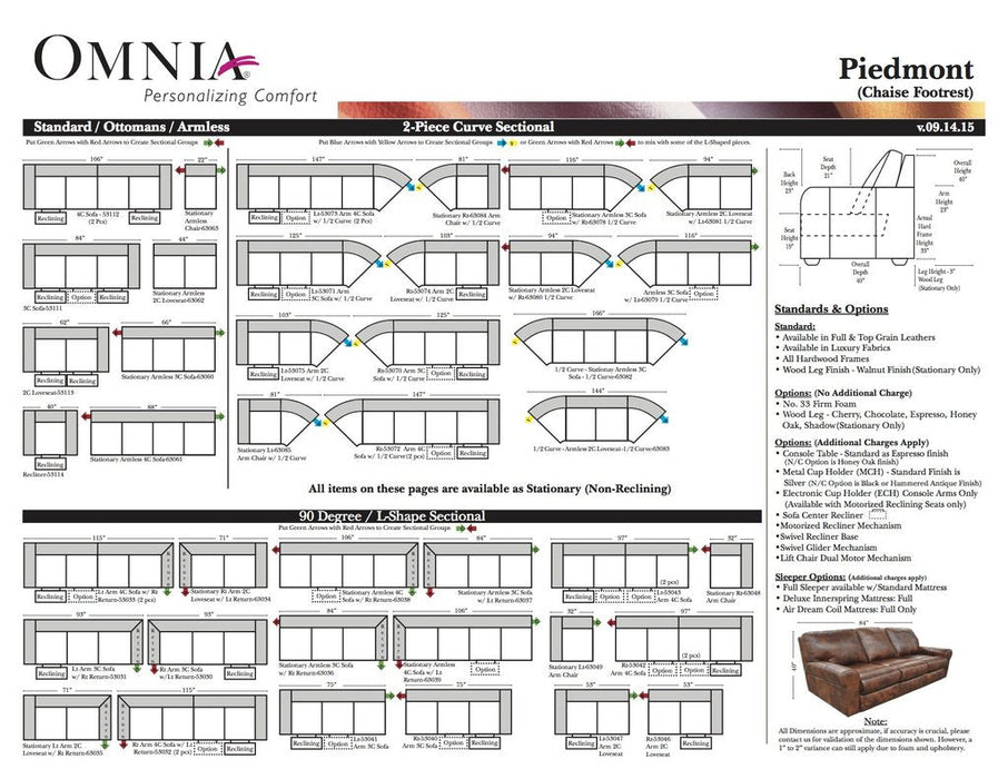 Omnia Piedmont Sofa - leatherfurniture