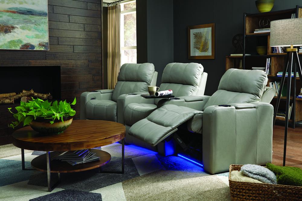 Soundtrack - example living room w/ Powered Reclining Sofa w/ 2 WEDGE Console Arms